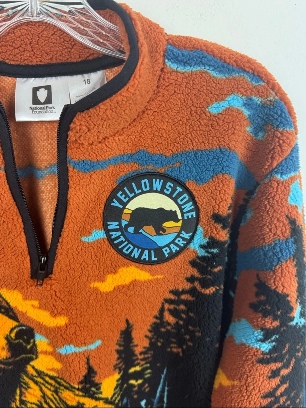 Yellowstone National Park Fleece Pullover - Picture 5 of 7